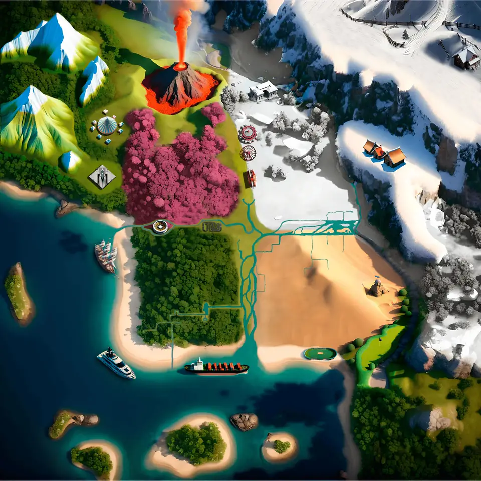 TCG World map with a You are here marker showing live Companion position